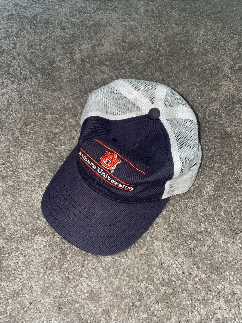 Auburn University Navy and White Trucker Hat Youth